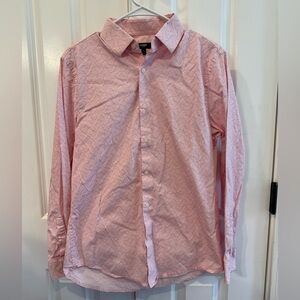Express Slim IMX Men’s Small Pink Geometric Button Down Shirt